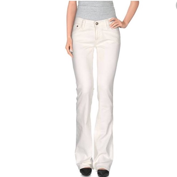 COPY - White Roxy Denim Stretch Flare Denim - Picture 1 of 5